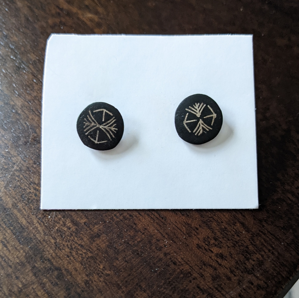 Boho stud earrings